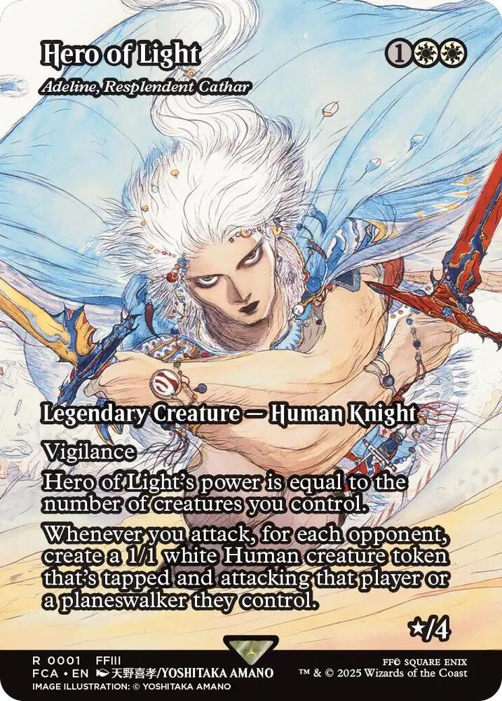Hero of Light Adeline Resplendent Cathar  1/0 (FINAL FANTASY: Through the Ages)  - Showcase | Good Games Adelaide SA