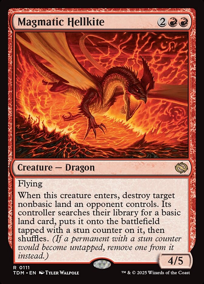 Magmatic Hellkite 111 (Tarkir: Dragonstorm)  - Foil | Good Games Adelaide SA