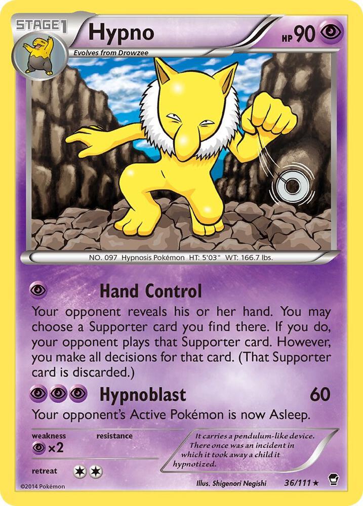 Hypno 36/111 (XY - Furious Fists)  | Good Games Adelaide SA