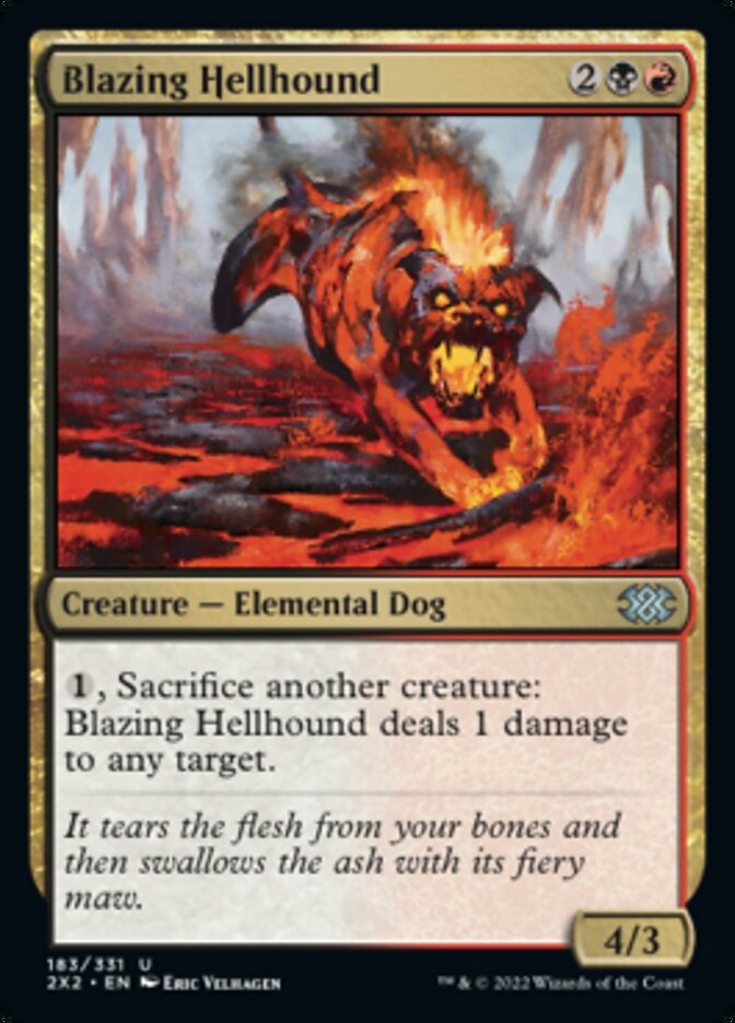 Blazing Hellhound [Double Masters 2022] | Good Games Adelaide SA