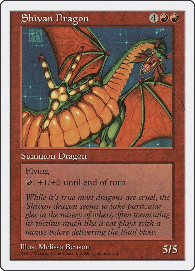 Shivan Dragon 267†/455 (Fifth Edition)  | Good Games Adelaide SA