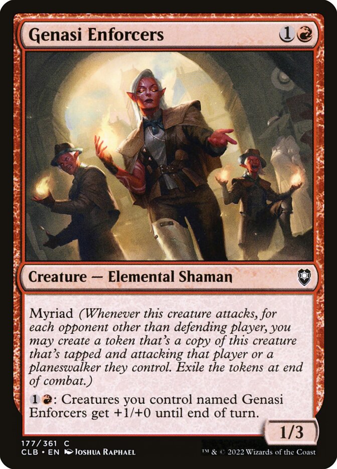 Genasi Enforcers 177 (Commander Legends: Battle for Baldur's Gate)  - Foil | Good Games Adelaide SA