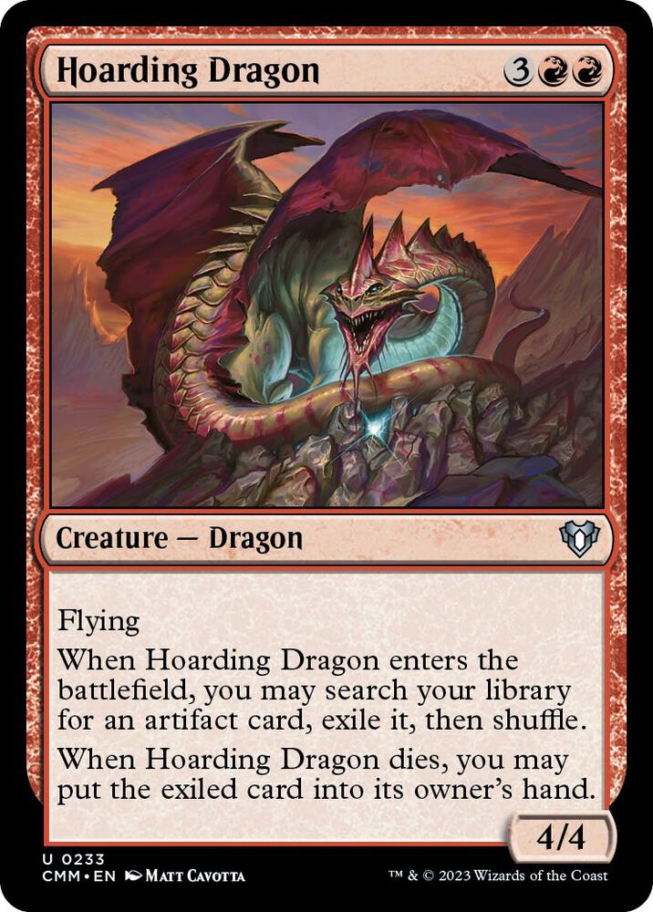 Hoarding Dragon 233 (Commander Masters)  - Foil | Good Games Adelaide SA