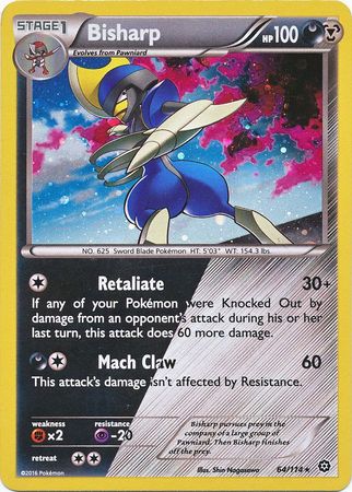 Bisharp (64/114) (Cosmos Holo) [XY: Steam Siege] | Good Games Adelaide SA