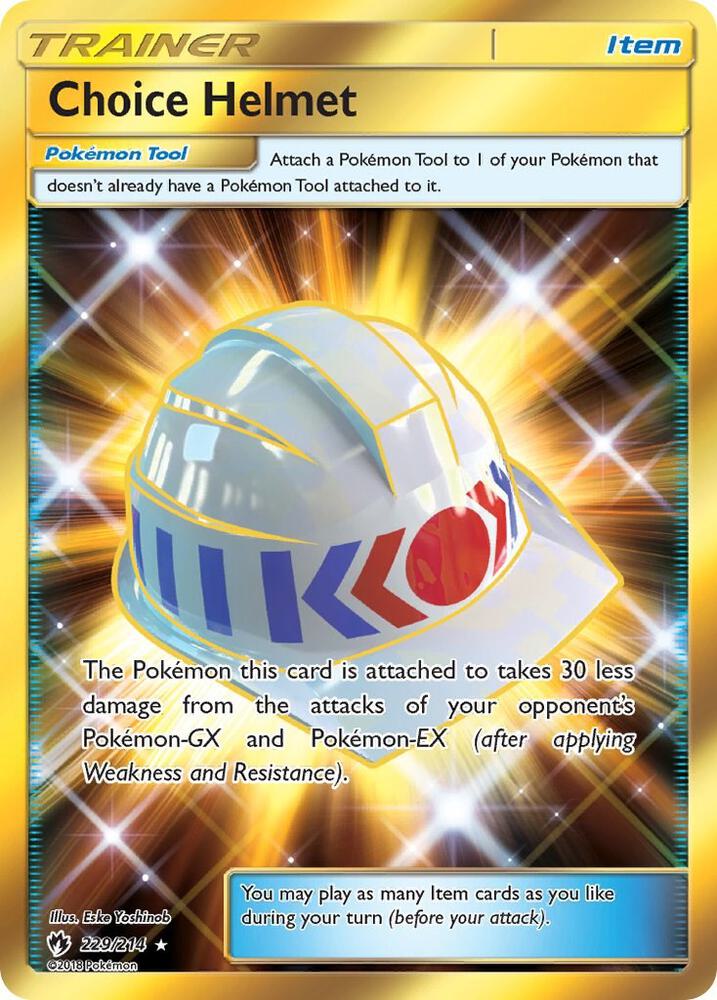 Choice Helmet Secret 229/214 (SM - Lost Thunder)  - Holofoil | Good Games Adelaide SA