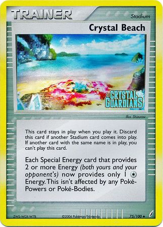 Crystal Beach (75/100) (Stamped) [EX: Crystal Guardians] | Good Games Adelaide SA