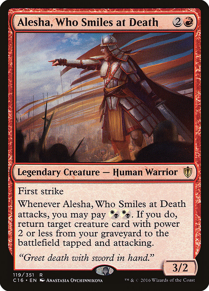 Alesha, Who Smiles at Death [Commander 2016] | Good Games Adelaide SA