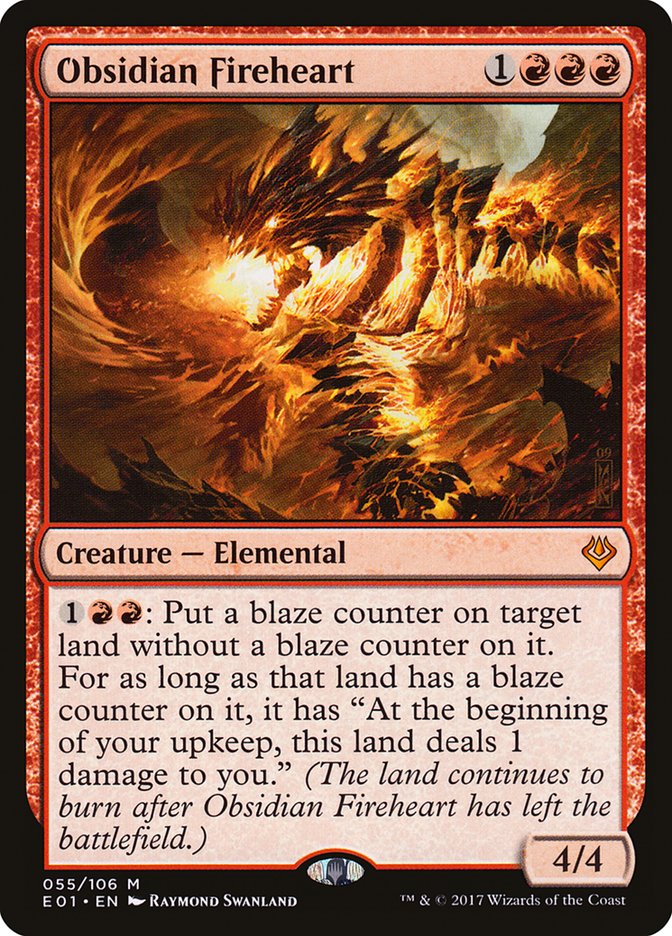 Obsidian Fireheart 55 (Archenemy: Nicol Bolas)  | Good Games Adelaide SA