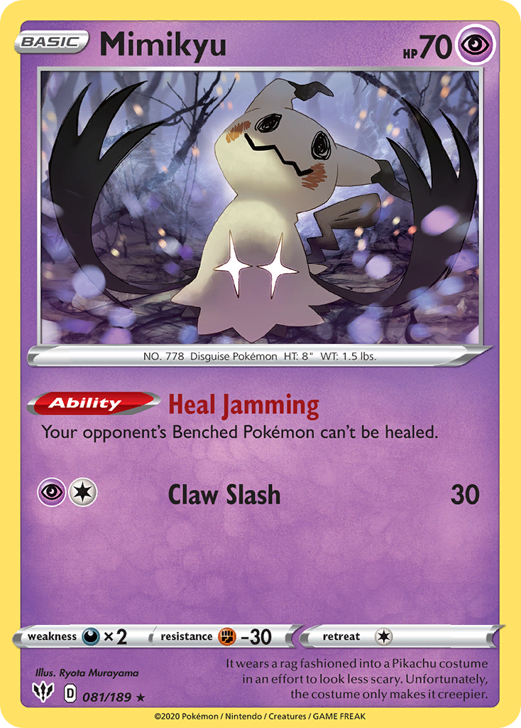 Mimikyu (081/189) [Sword & Shield: Darkness Ablaze] | Good Games Adelaide SA