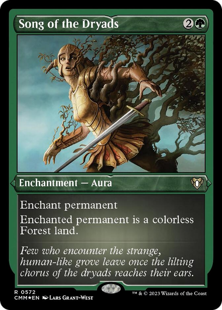 Song of the Dryads (Foil Etched) [Commander Masters] | Good Games Adelaide SA