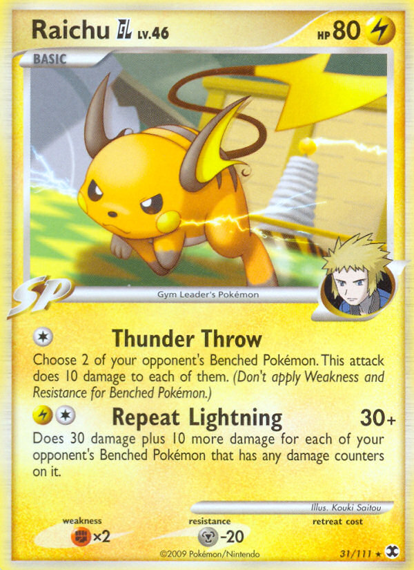 Raichu GL (31/111) [Platinum: Rising Rivals] | Good Games Adelaide SA