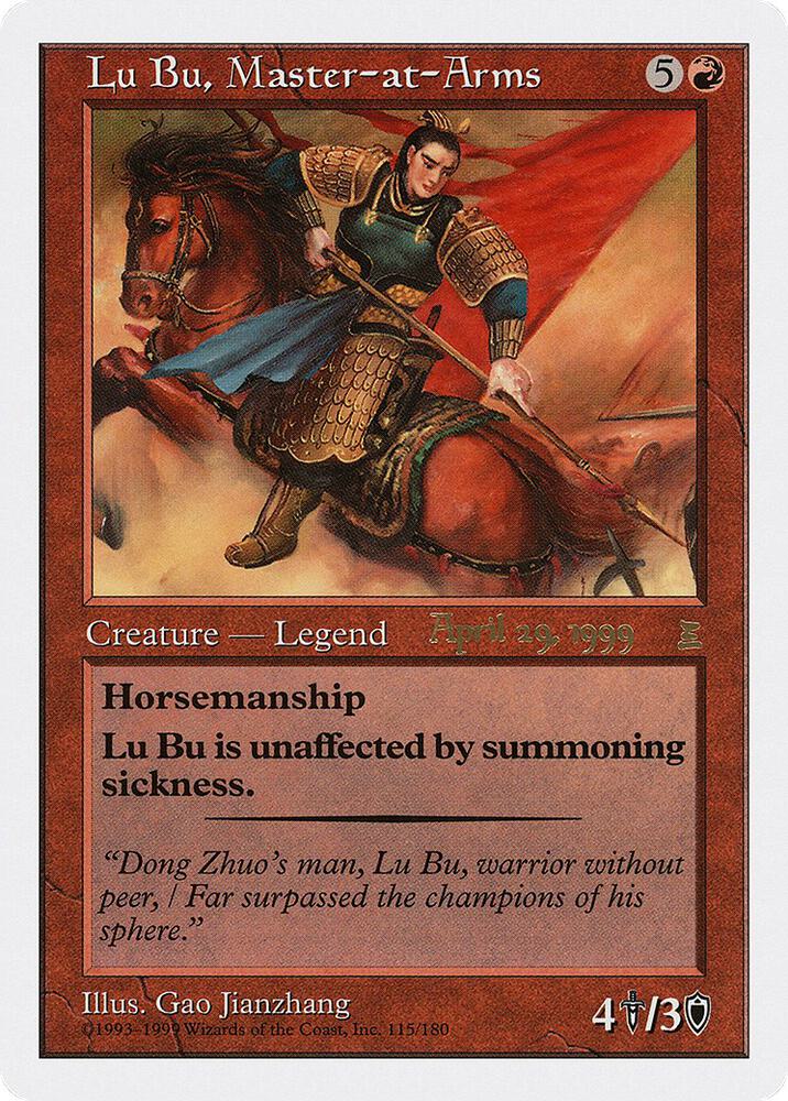 Lu Bu Master at Arms Japan 4 29 99 115 (Prerelease Cards)  | Good Games Adelaide SA