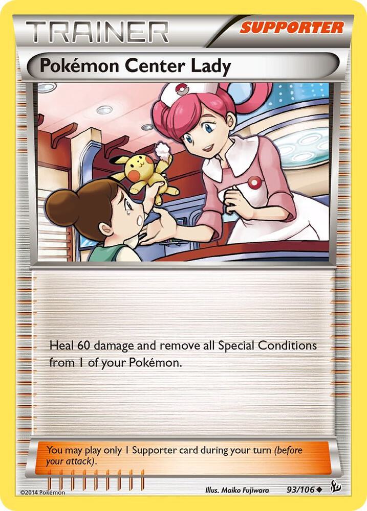 Pokemon Center Lady 93/106 (XY - Flashfire)  | Good Games Adelaide SA