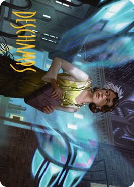 Giada Font of Hope Art Card 4 81 Gold Stamped Signature 4 (Art Series: Streets of New Capenna)  | Good Games Adelaide SA