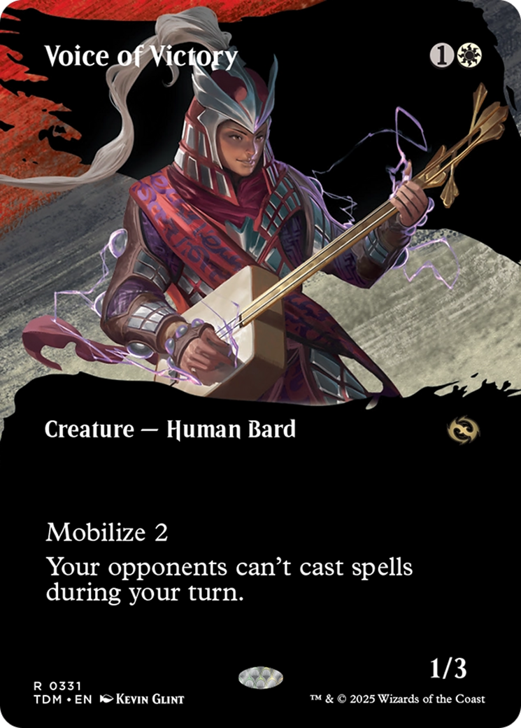 Voice of Victory (Borderless) [Tarkir: Dragonstorm] | Good Games Adelaide SA