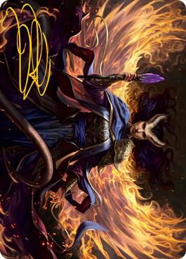 Farideh Devils Chosen Art Card Gold Stamped Signature 32 (Art Series: Adventures in the Forgotten Realms)  | Good Games Adelaide SA