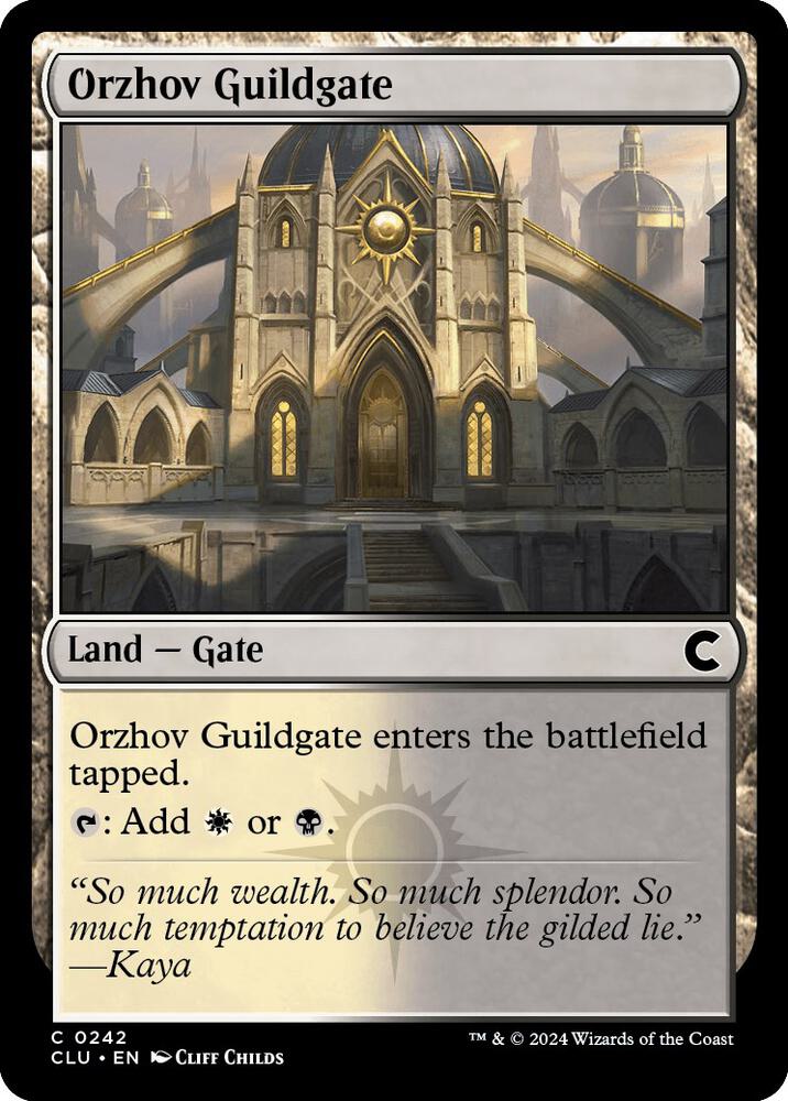 Orzhov Guildgate 242 (Ravnica: Clue Edition)  | Good Games Adelaide SA