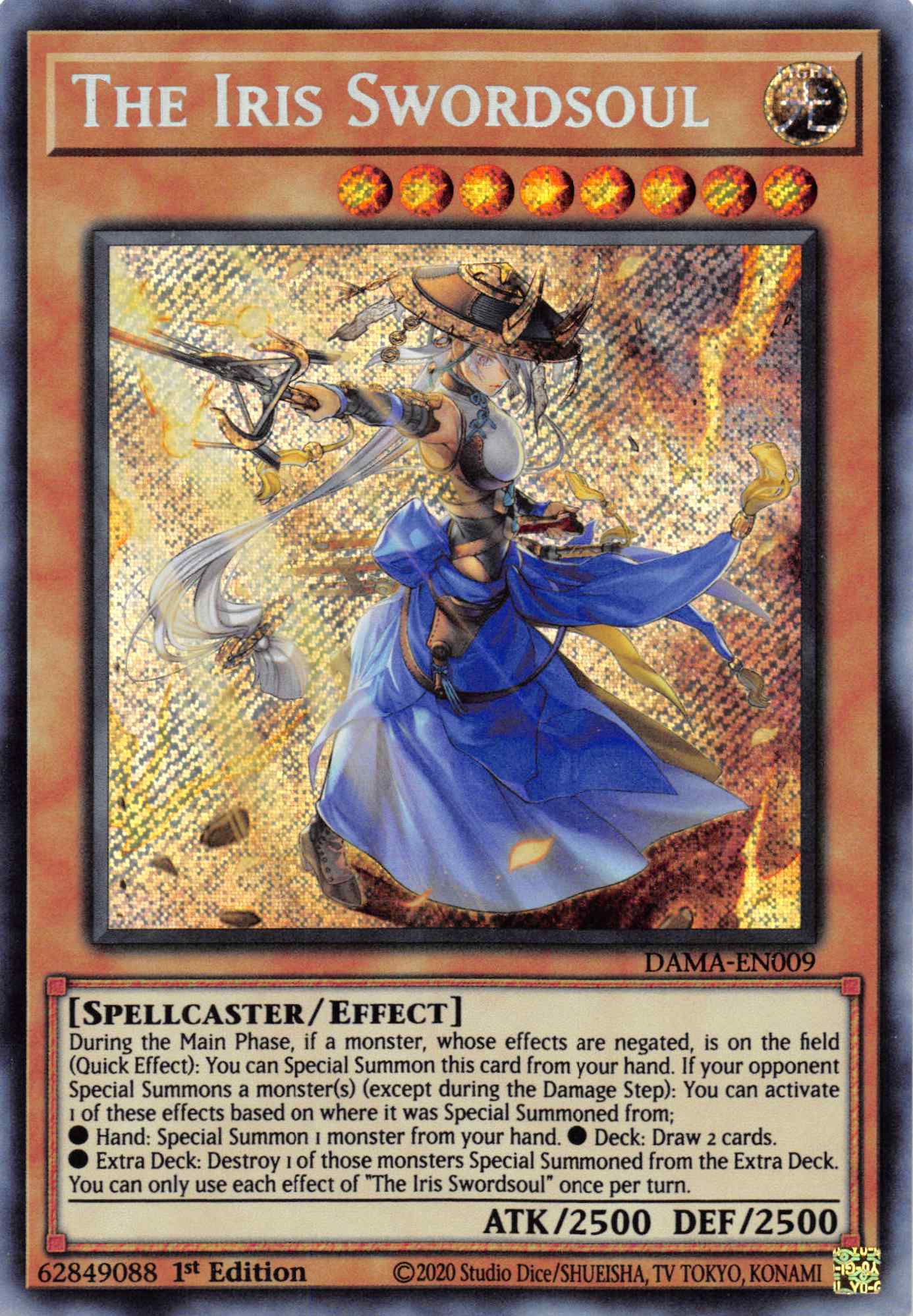The Iris Swordsoul [DAMA-EN009] Secret Rare | Good Games Adelaide SA
