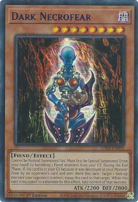 Dark Necrofear (Blue) [LDS3-EN002] Ultra Rare | Good Games Adelaide SA