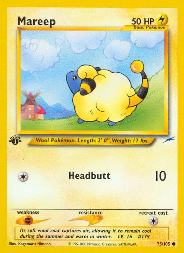 Mareep 075/105 (Neo Destiny)  - 1st Edition | Good Games Adelaide SA