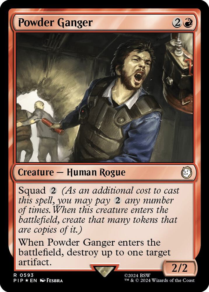 Powder Ganger 593 (Universes Beyond: Fallout)  - Foil | Good Games Adelaide SA
