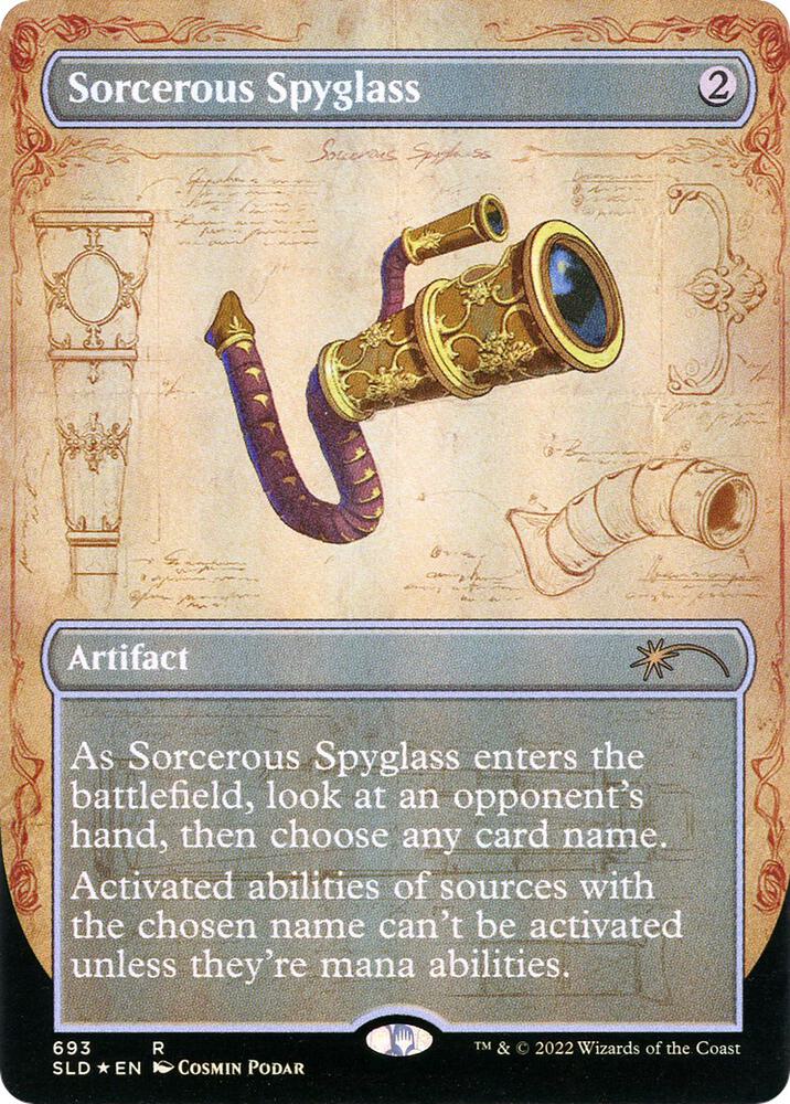 Sorcerous Spyglass Borderless 693 (Secret Lair Drop Series)  - Foil | Good Games Adelaide SA
