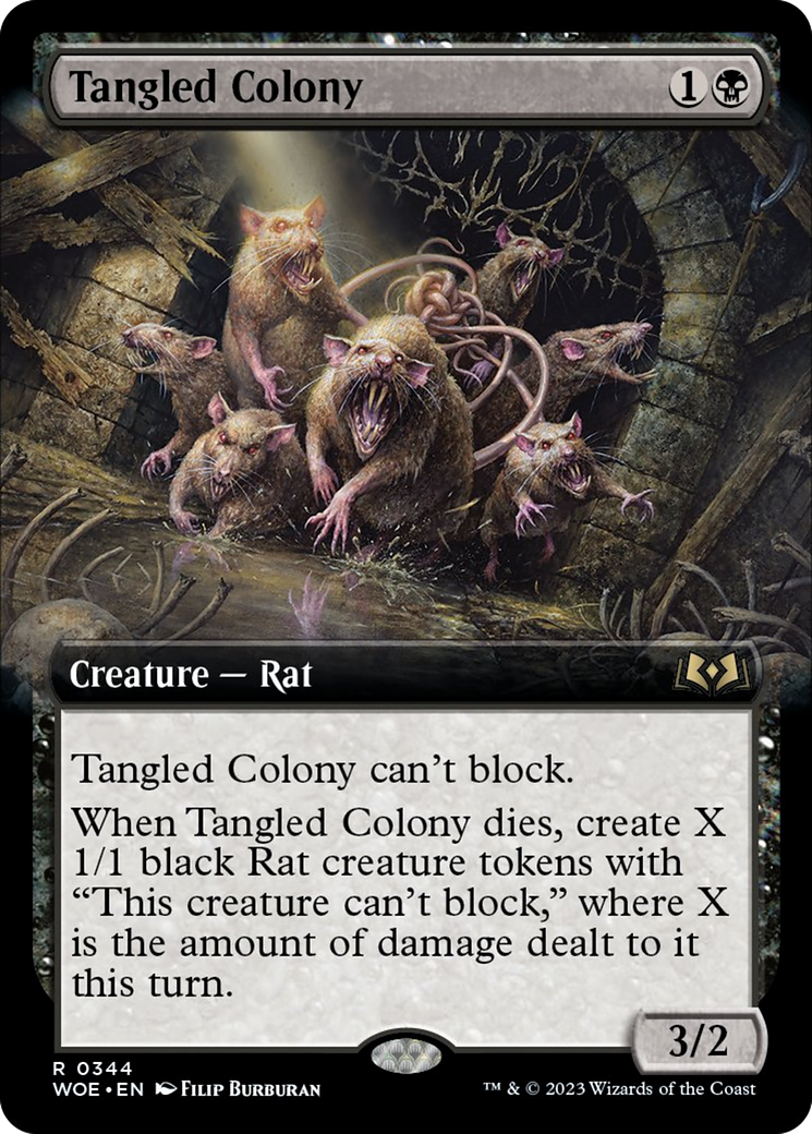 Tangled Colony (Extended Art) [Wilds of Eldraine] | Good Games Adelaide SA