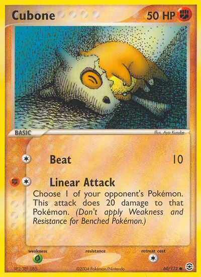 Cubone (60/112) [EX: FireRed & LeafGreen] | Good Games Adelaide SA