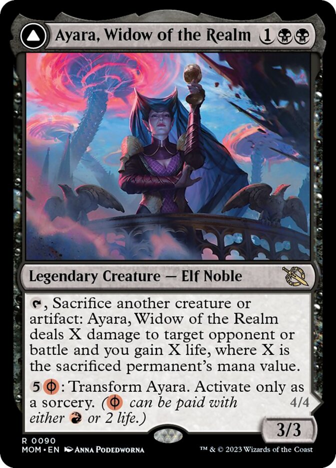 Ayara, Widow of the Realm // Ayara, Furnace Queen [March of the Machine] | Good Games Adelaide SA