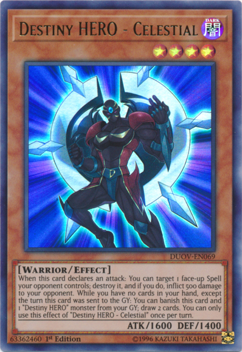 Destiny HERO - Celestial [DUOV-EN069] Ultra Rare | Good Games Adelaide SA