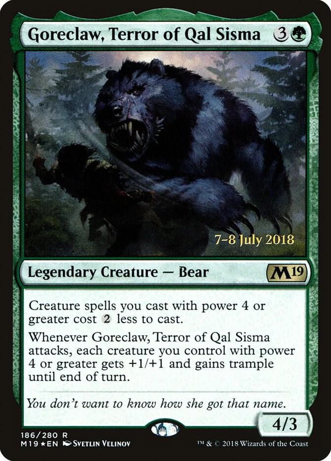 Goreclaw Terror of Qal Sisma 186 (Prerelease Cards)  - Foil | Good Games Adelaide SA