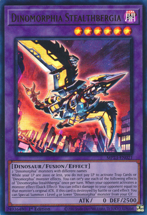 Dinomorphia Stealthbergia [MP23-EN021] Ultra Rare | Good Games Adelaide SA