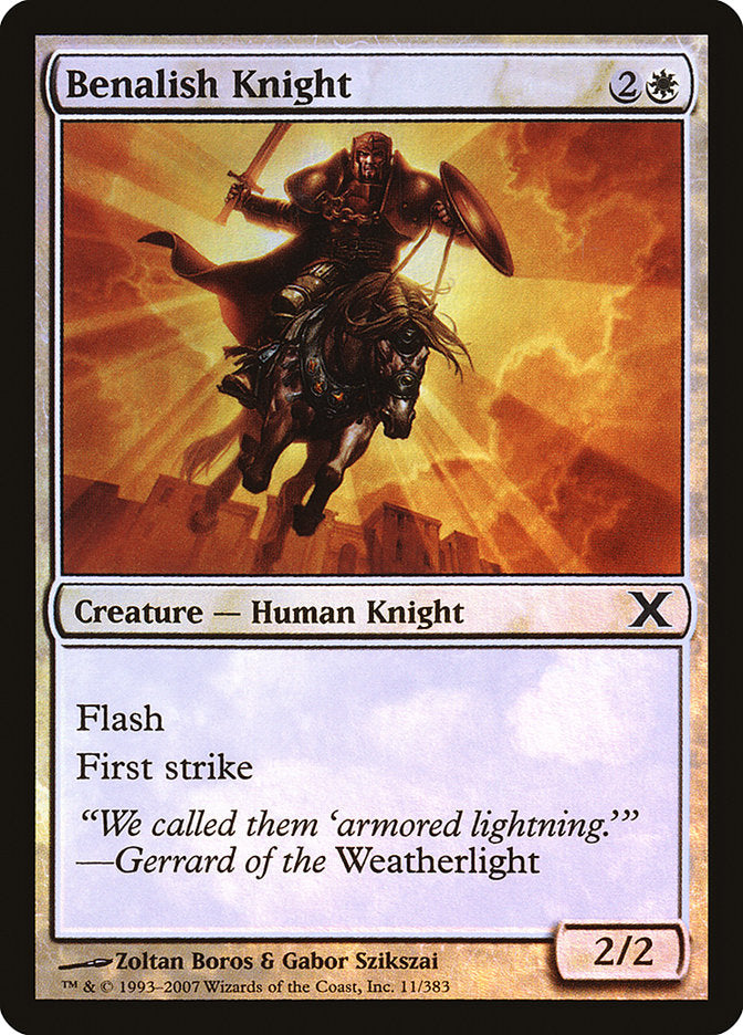 Benalish Knight (Premium Foil) [Tenth Edition] | Good Games Adelaide SA