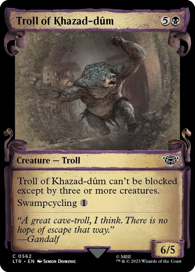 Troll of Khazad-dûm 562 (Universes Beyond: The Lord of the Rings: Tales of Middle-earth)  - Showcase Scroll | Good Games Adelaide SA