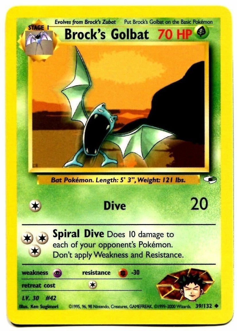 Brock's Golbat (39/132) [Gym Heroes Unlimited] | Good Games Adelaide SA