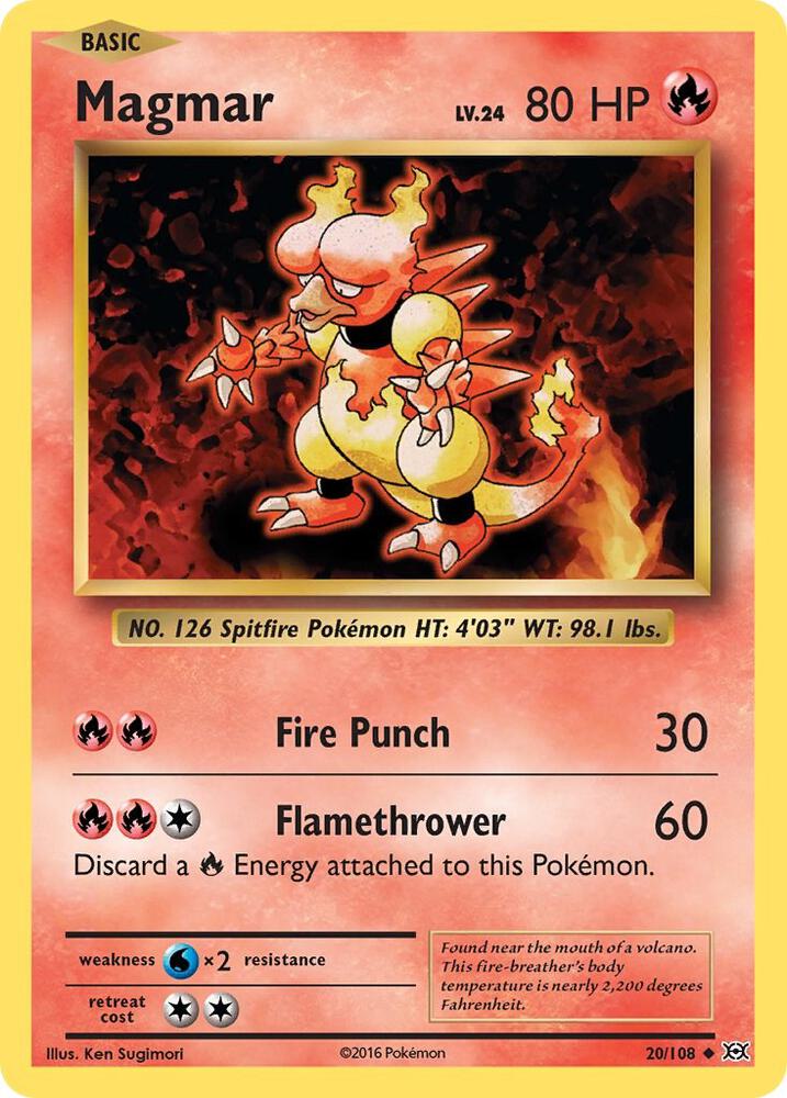 Magmar 20/108 (XY - Evolutions)  | Good Games Adelaide SA