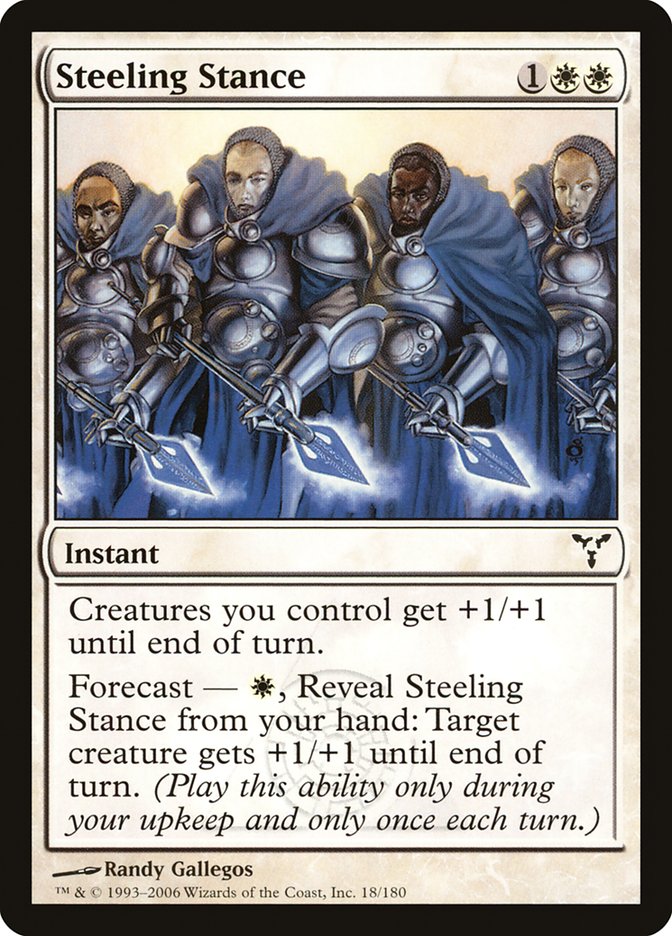 Steeling Stance 18 (Dissension)  - Foil | Good Games Adelaide SA
