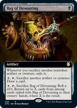 Bag of Devouring Extended Art 290 (Commander: Adventures in the Forgotten Realms)  | Good Games Adelaide SA