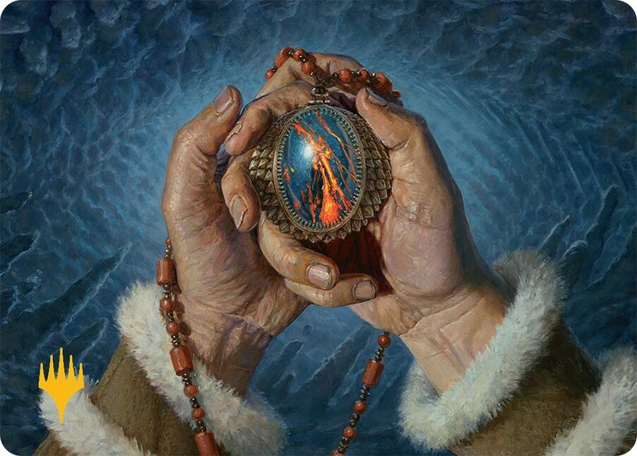 Mox Jasper Art Card 28 54 Gold Stamped Planeswalker Symbol 28 (Art Series: Tarkir: Dragonstorm)  | Good Games Adelaide SA