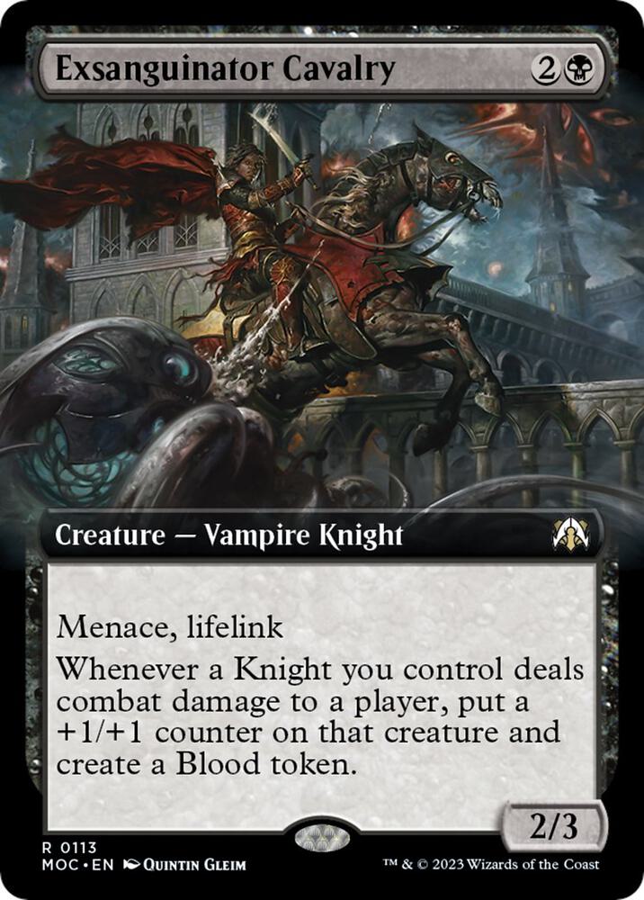 Exsanguinator Cavalry 113 (Commander: March of the Machine)  - Extended Art | Good Games Adelaide SA