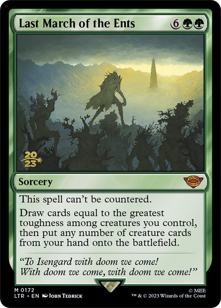 Last March of the Ents 172 (Prerelease Cards)  - Foil | Good Games Adelaide SA