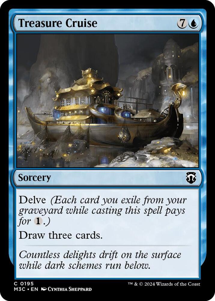 Treasure Cruise 195/411 (Commander: Modern Horizons 3)  - Ripple Foil | Good Games Adelaide SA