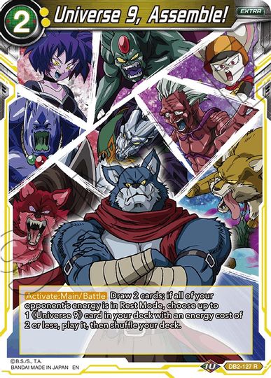 Universe 9, Assemble! (Reprint) (DB2-127) [Battle Evolution Booster] | Good Games Adelaide SA