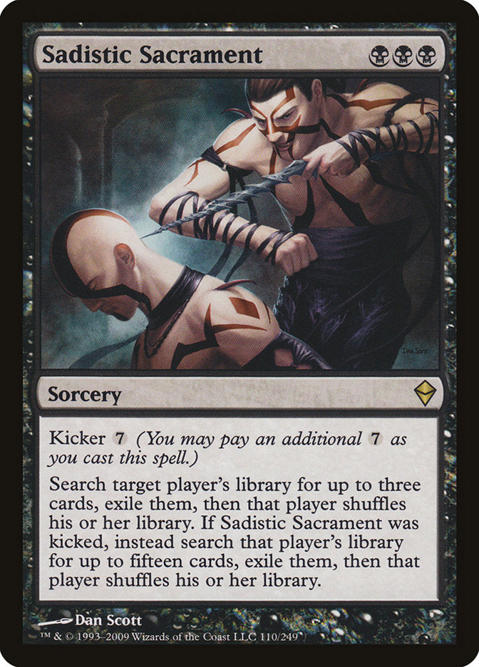 Sadistic Sacrament 110 (Zendikar)  - Foil | Good Games Adelaide SA