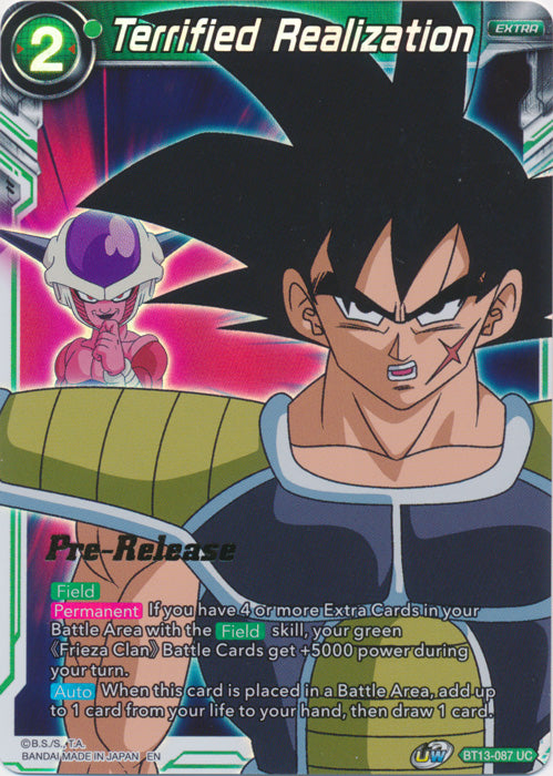 Terrified Realization (BT13-087) [Supreme Rivalry Prerelease Promos] | Good Games Adelaide SA