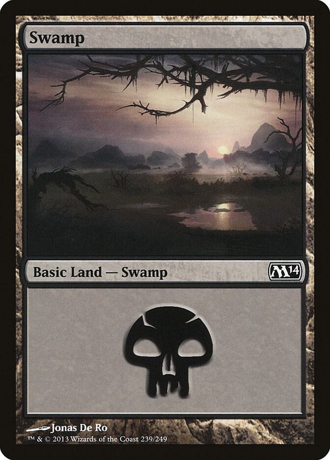 Swamp 239 (Magic 2014 (M14))  - Foil | Good Games Adelaide SA