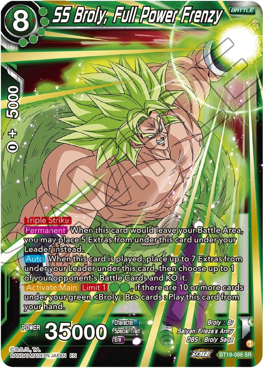 SS Broly, Full Power Frenzy (BT19-088) [Fighter's Ambition] | Good Games Adelaide SA