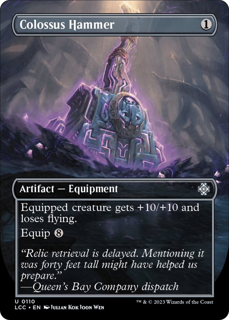 Colossus Hammer (Borderless) [The Lost Caverns of Ixalan Commander] | Good Games Adelaide SA