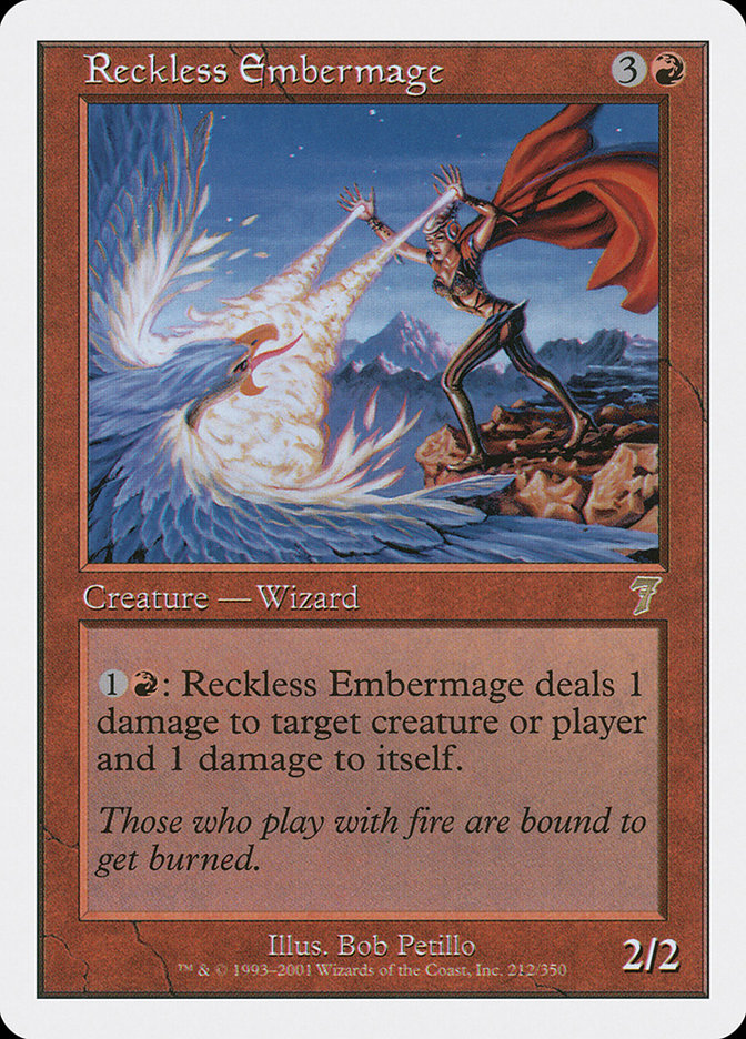 Reckless Embermage 212 (7th Edition)  | Good Games Adelaide SA