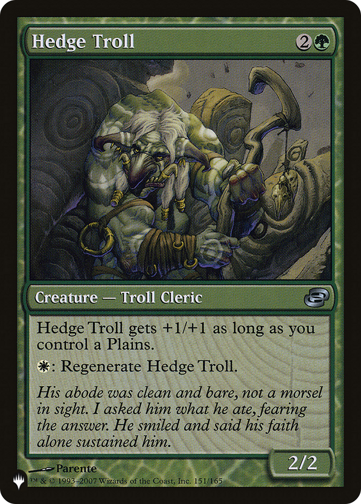 Hedge Troll [The List Reprints] | Good Games Adelaide SA